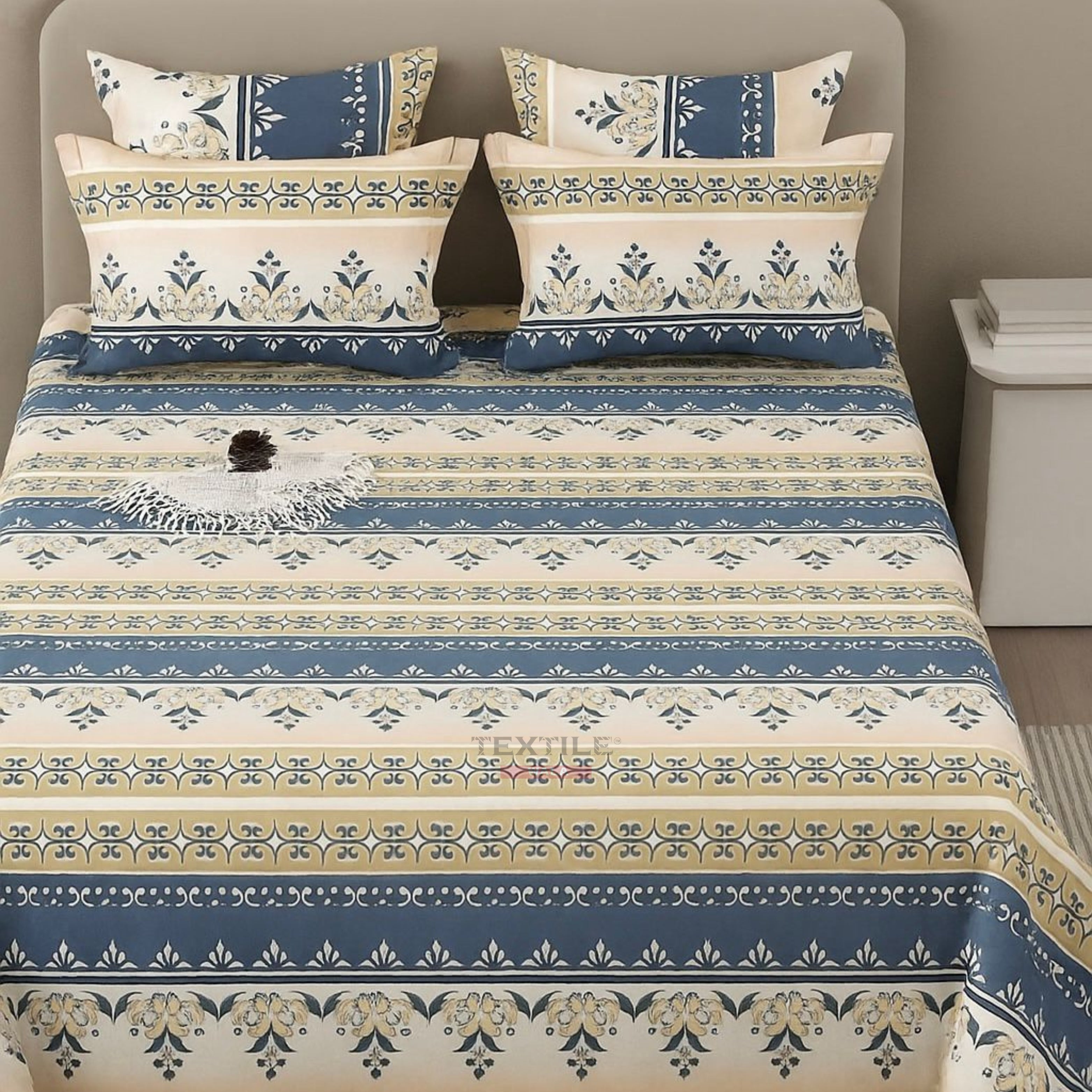 FLORA – White Bedsheet Set