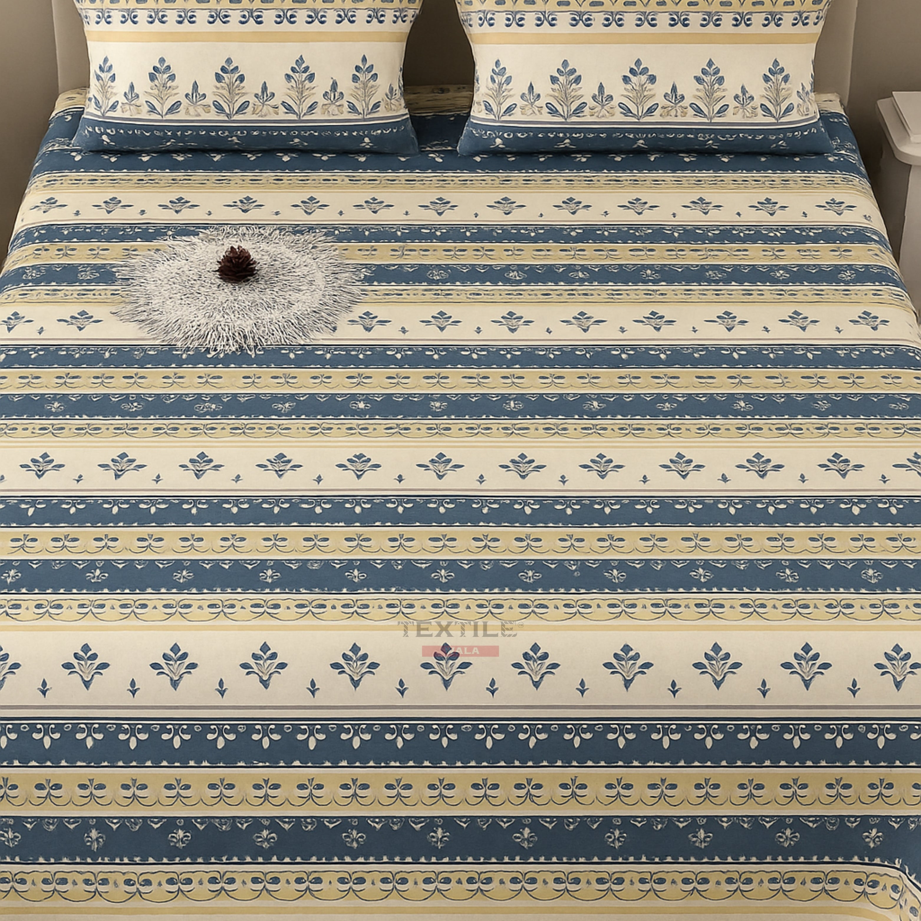 FLORA – White Bedsheet Set