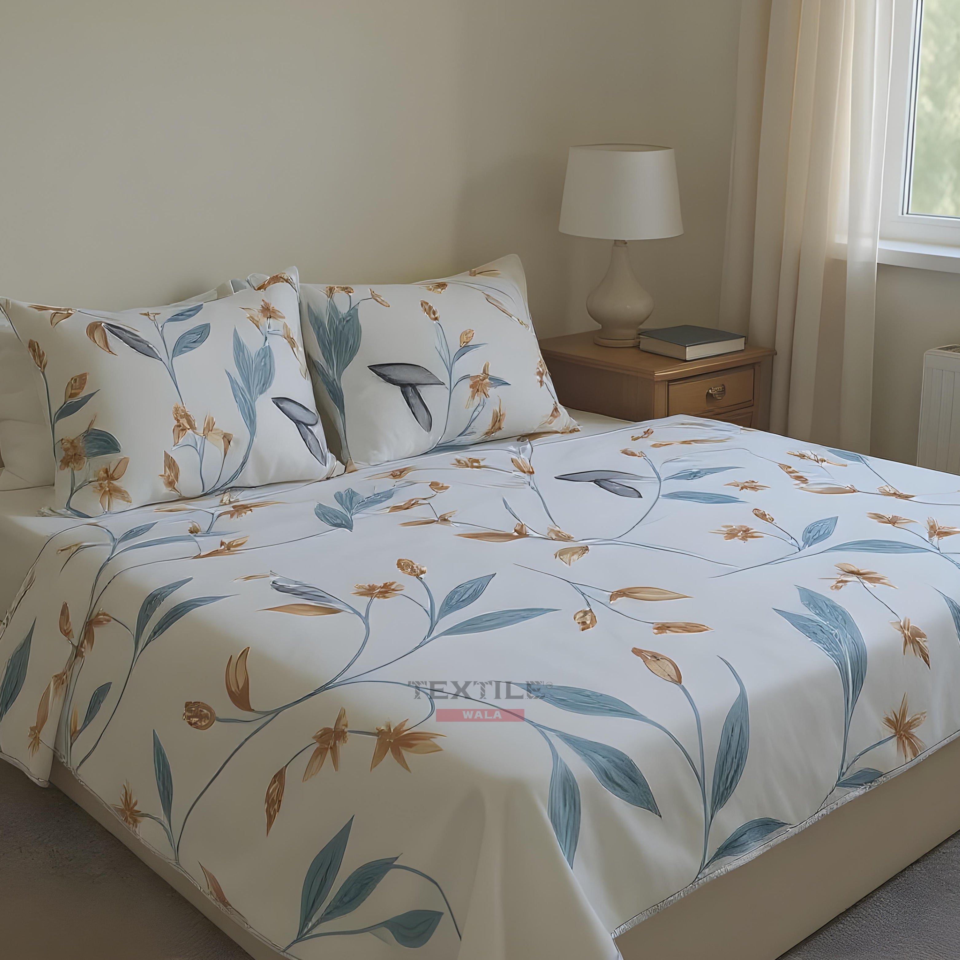 CALVIN – Soft White Bedsheet Set