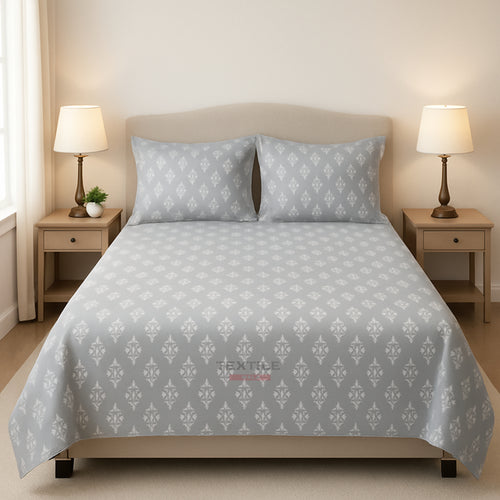 Calvin – Soft Grey Bedsheet Set.