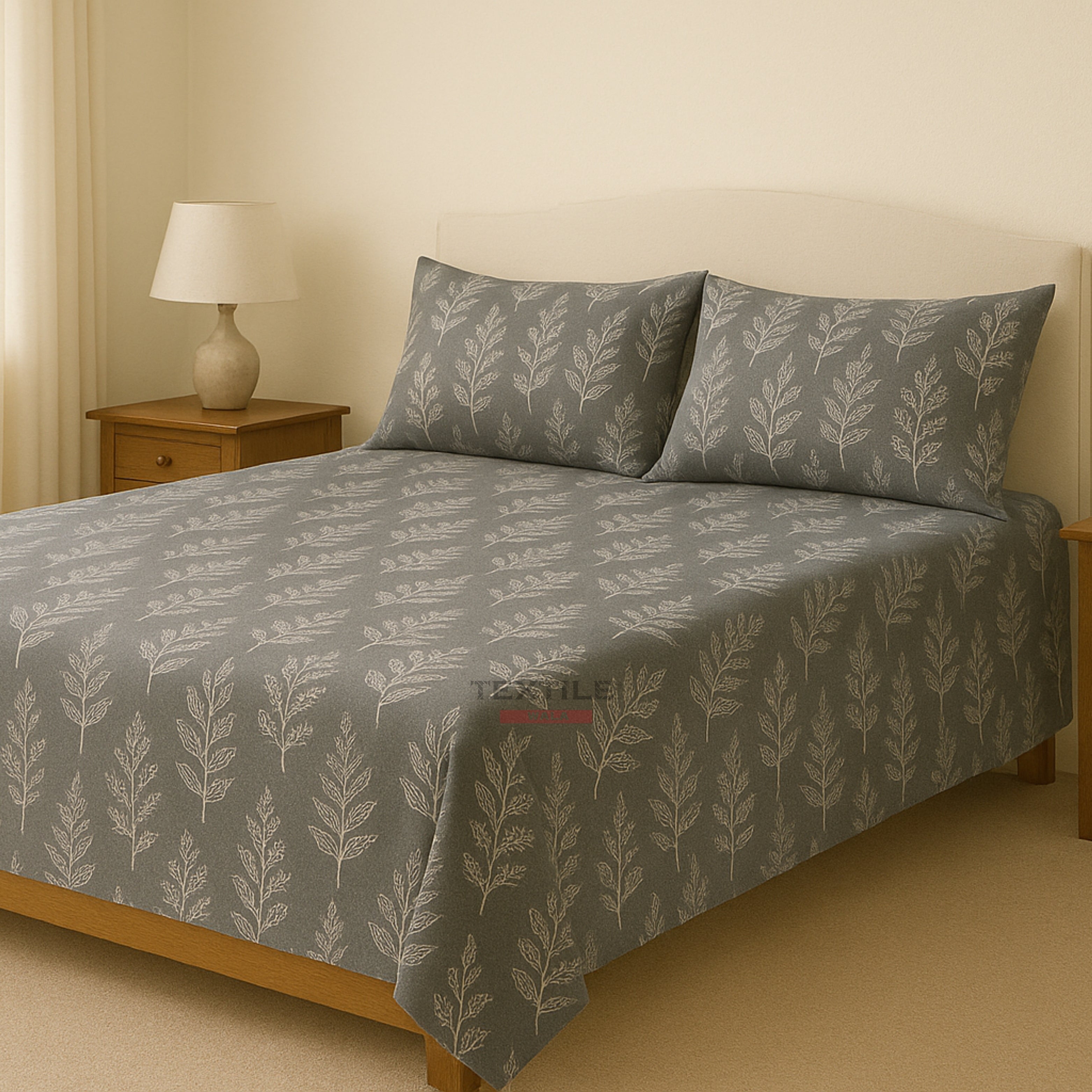PETAL – Dark Grey Bedsheet Set