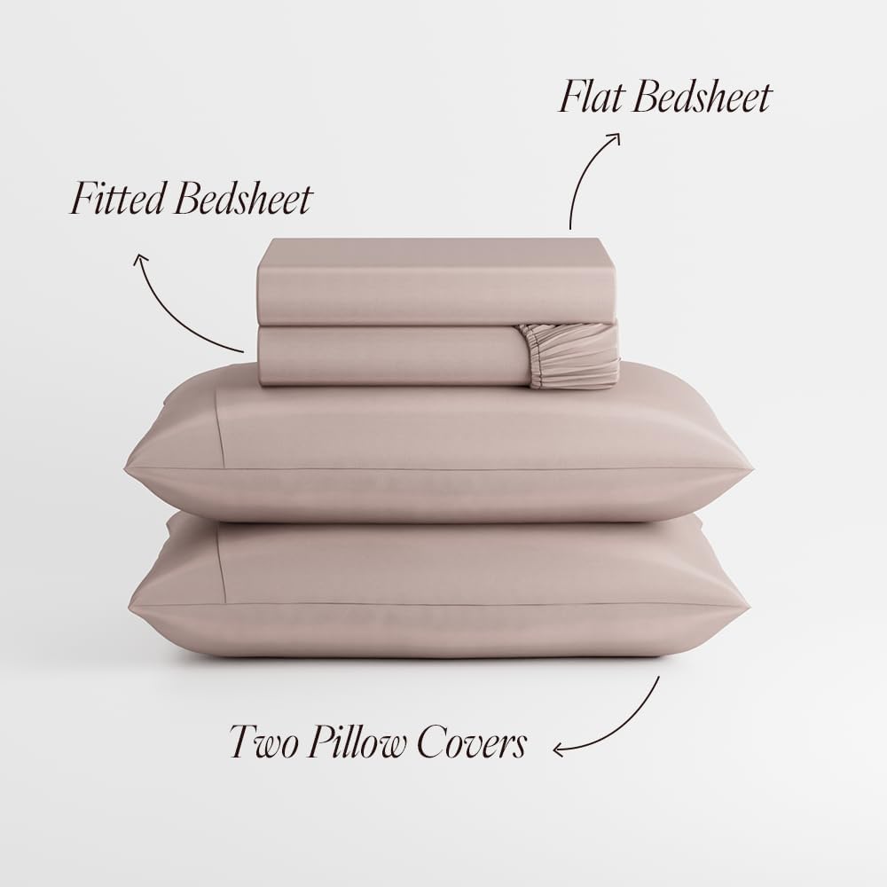 King Satin Sheet Set 4-Piece – Cooling Deep Pocket 300TC