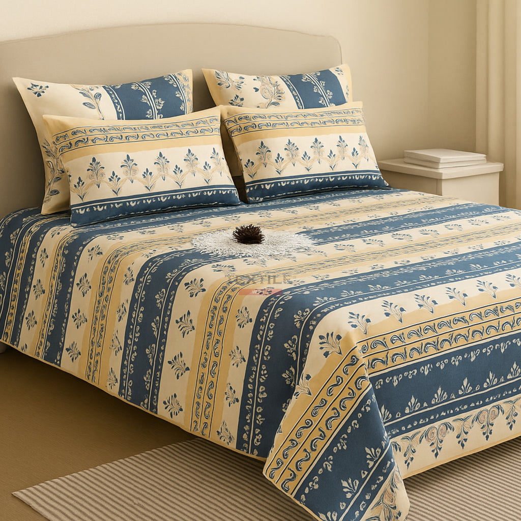 FLORA – White Bedsheet Set
