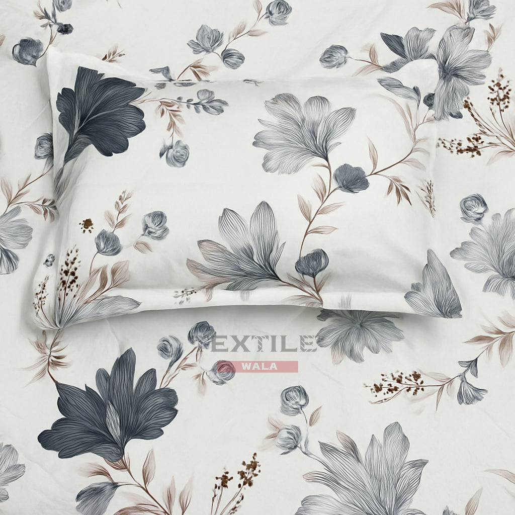 Pleasure Fitted Premium King Size Bedsheet - White