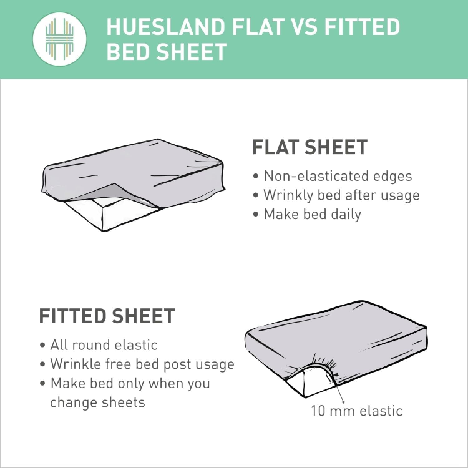 Cotton Double Bed Bedsheet Set – Striped Flamingo Design