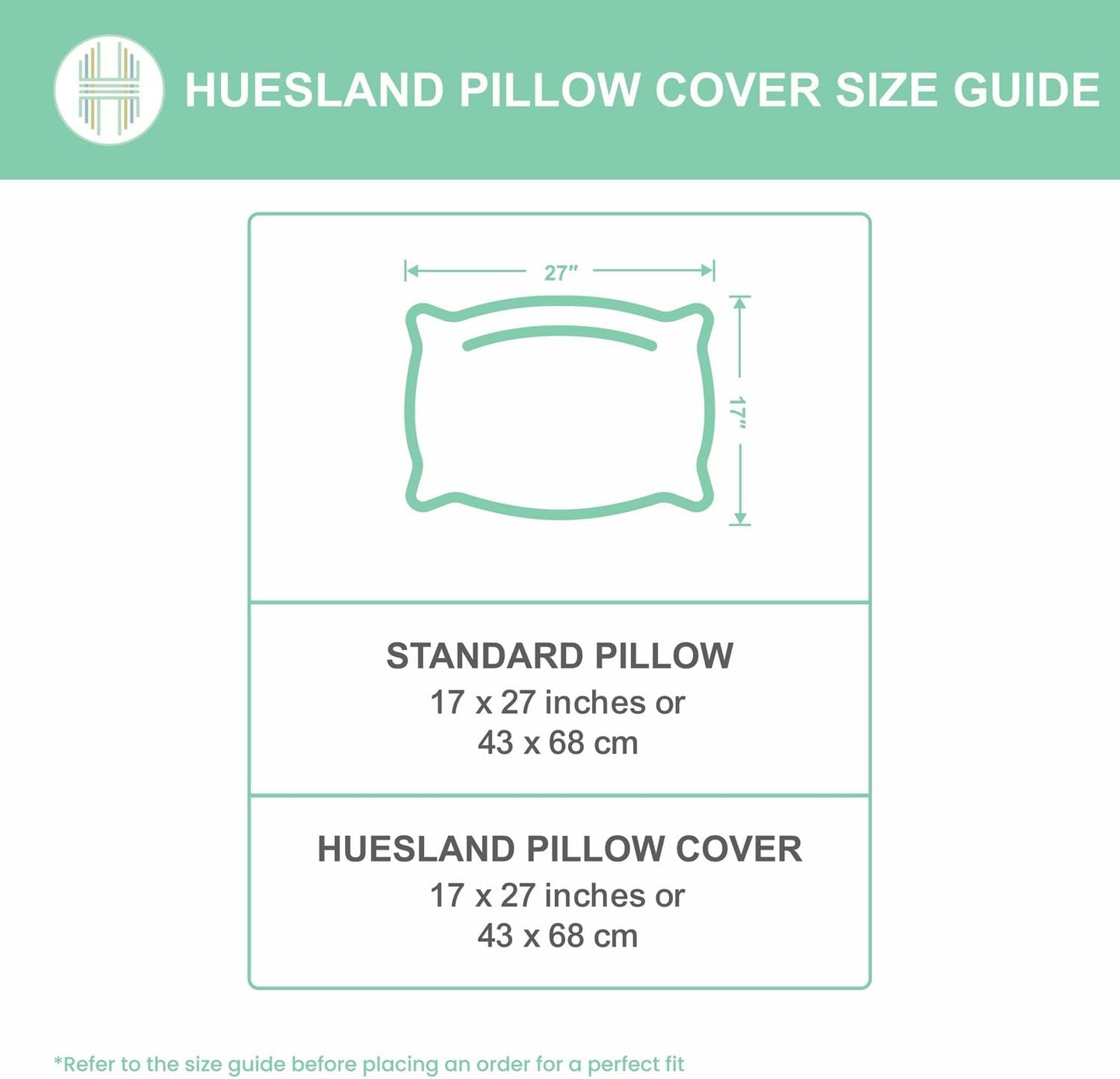 Cotton Pillow Cover Set – Soft 2-Piece Yellow Grey