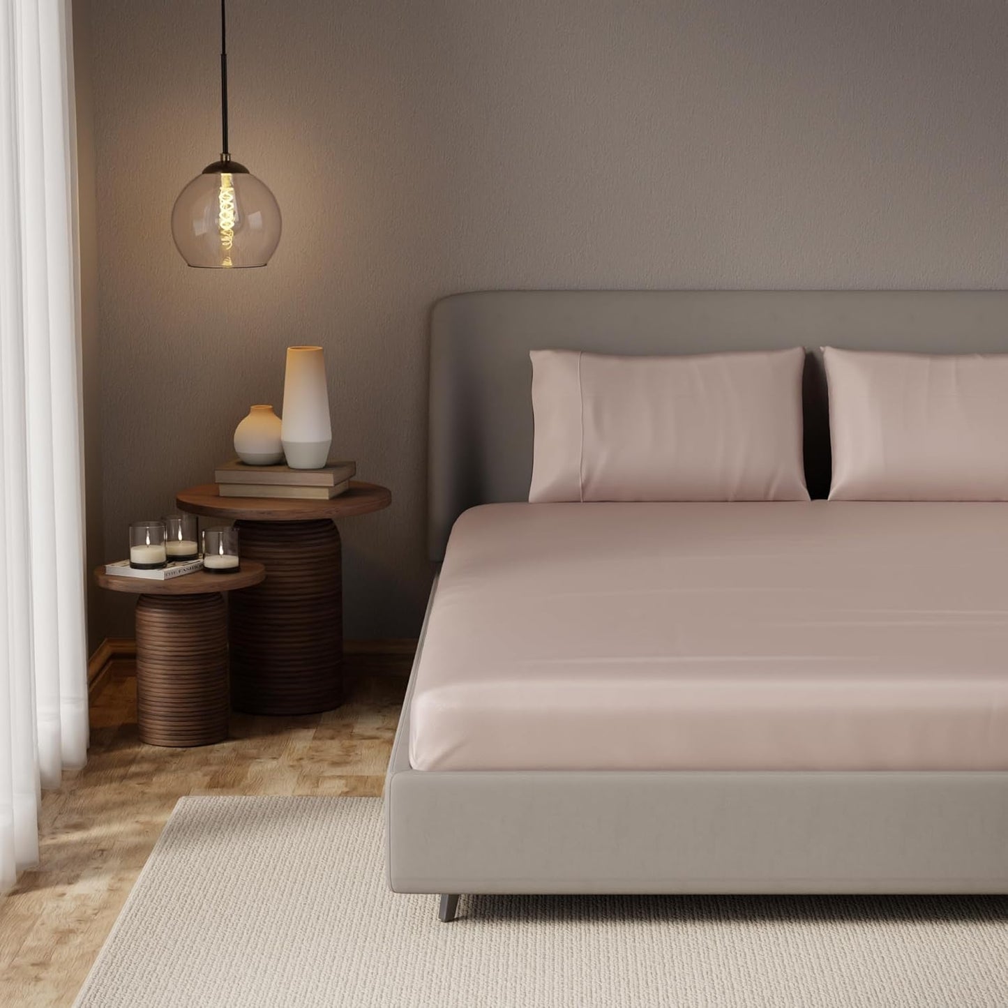 Satin King Sheet Set 4-Piece – Cooling Deep Pocket Bedding