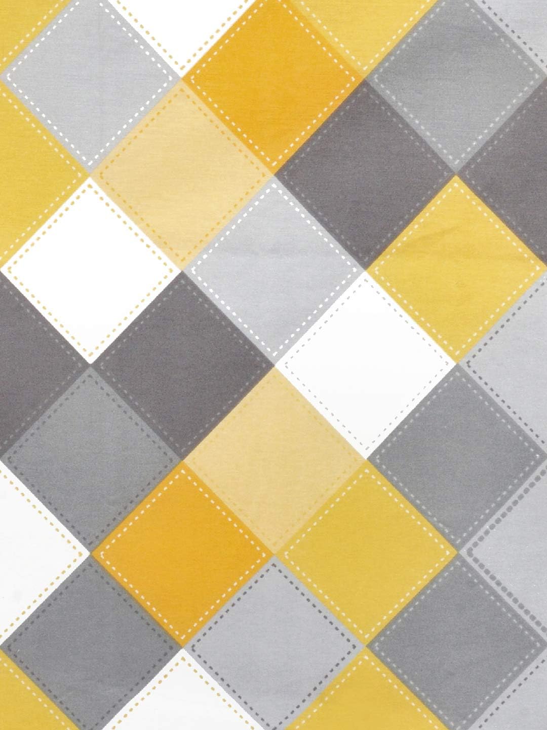 Checkered Double Bedsheet Set – Soft Cotton Comfort